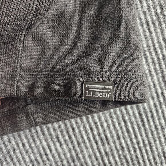 L.L.Bean Jacket Womens 3X Hooded Full Zip Charcoal Gray Sweater Fleece Hoodie - Picture 5 of 12